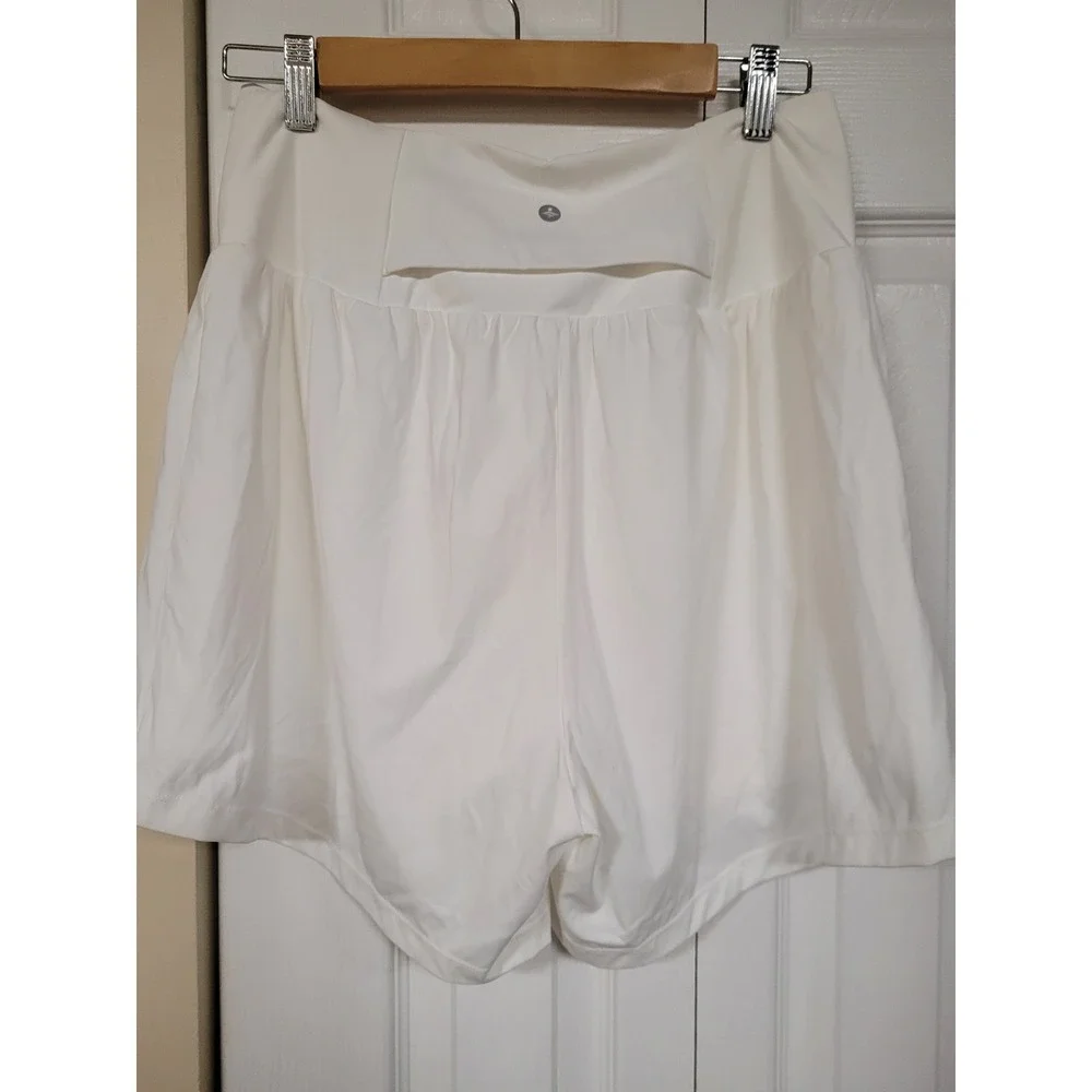 Halara Softlyzero Airy 2-in-1 Shorts White High Waisted Athletic XL Long NWT - Picture 7 of 7